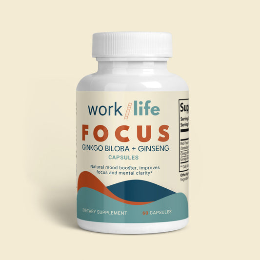 Focus - Ginkgo Biloba + Ginseng - Work/Life Supplements