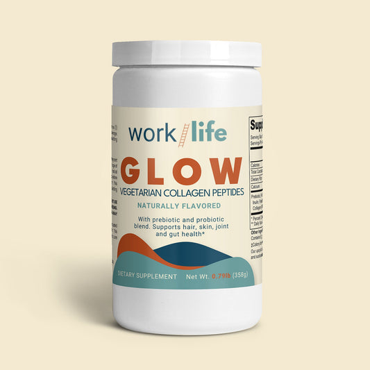 Glow - Vegetarian Collagen Peptides - Work/Life Supplements